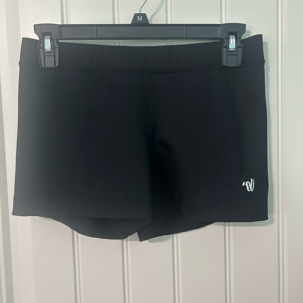 Varsity Black Bike Shorts